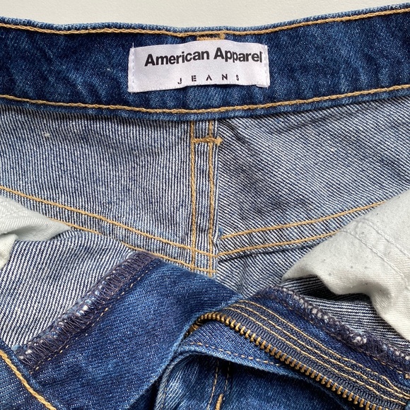 American Apparel High Waisted Cuffed Shorts - Picture 2 of 4